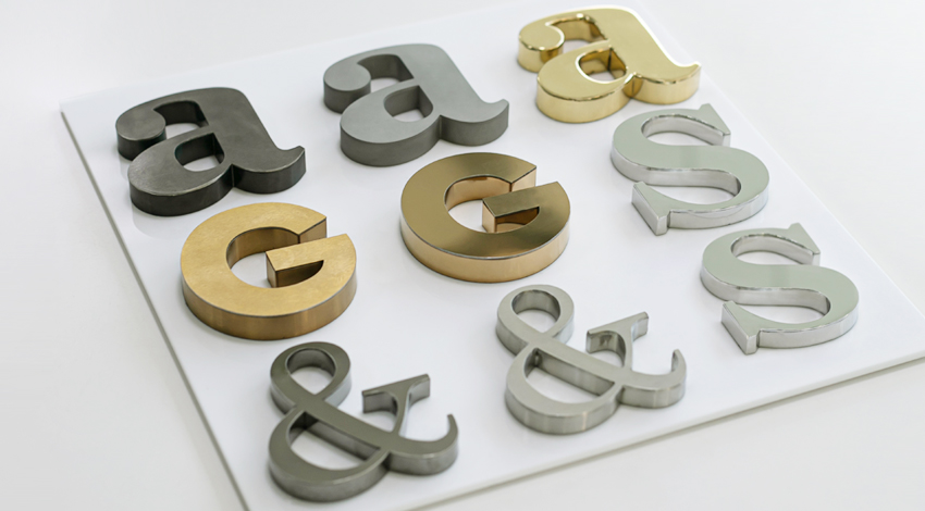 Stainless Steel 3D Signage - Visual works